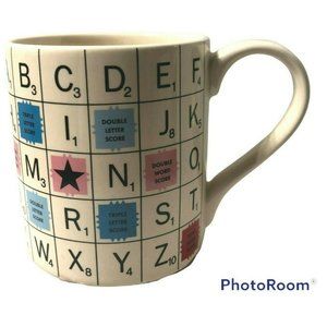 Scrabble Mug Coffee Tea Cocoa Hasbro Wild and Wolf 2014